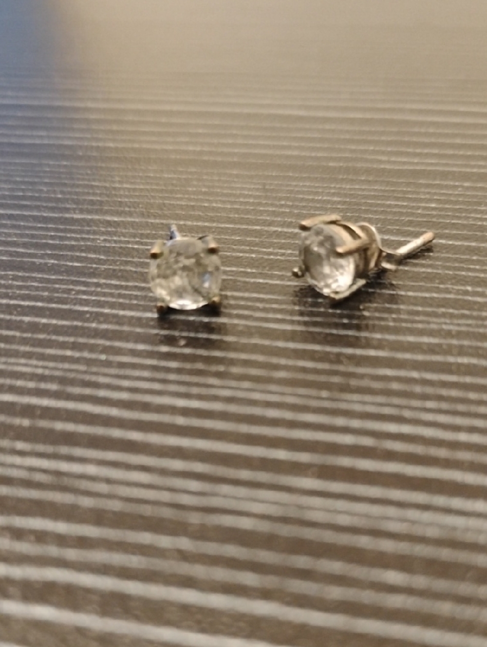 Stella Rose Cubic Zirconia Stud Earrings in Silver Tone